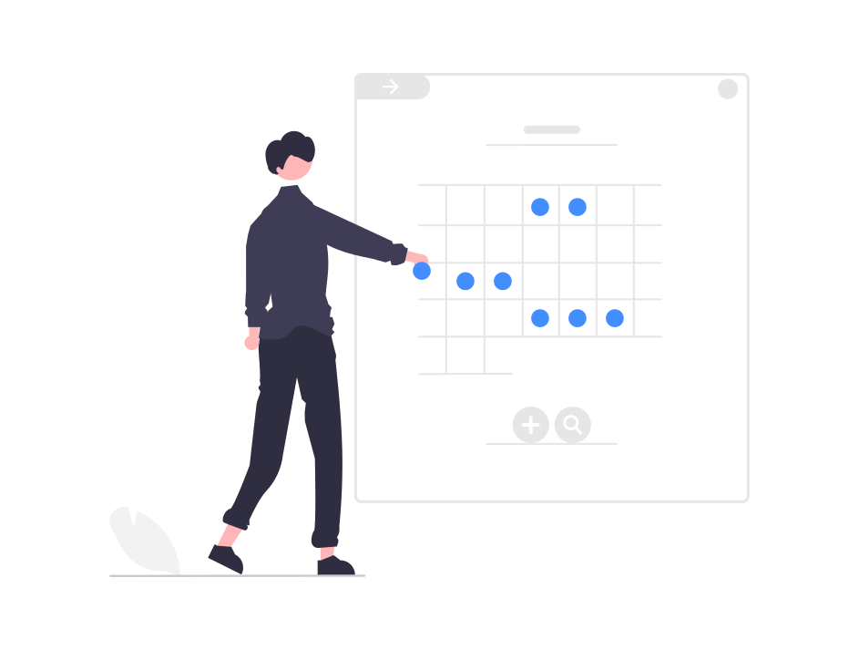 undraw Date picker illustration